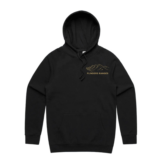 Black front flat lay