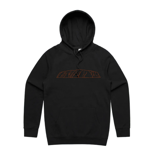 Black front flat lay