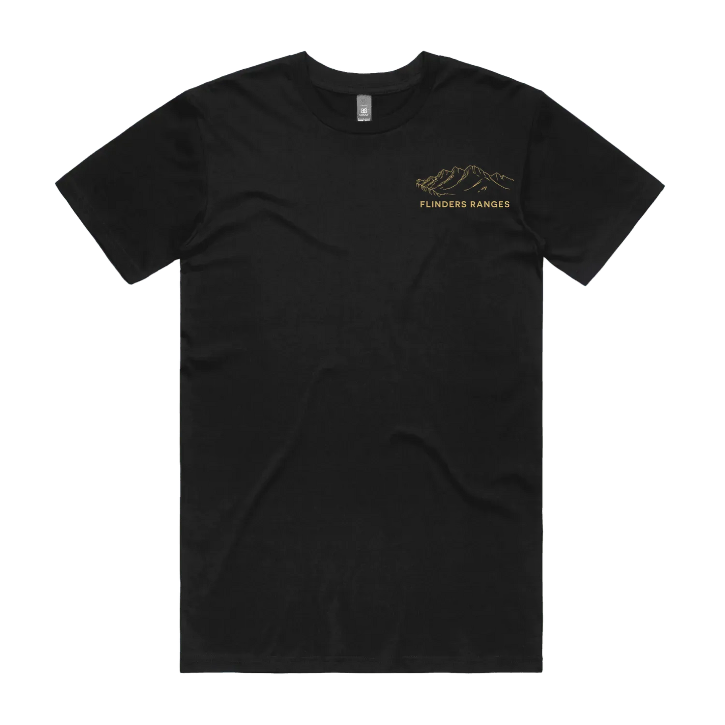 Black front flat lay