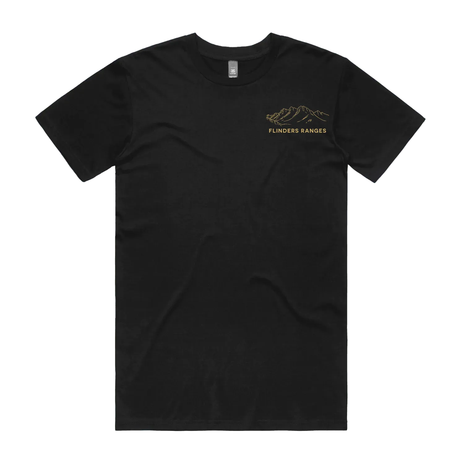 Black front flat lay