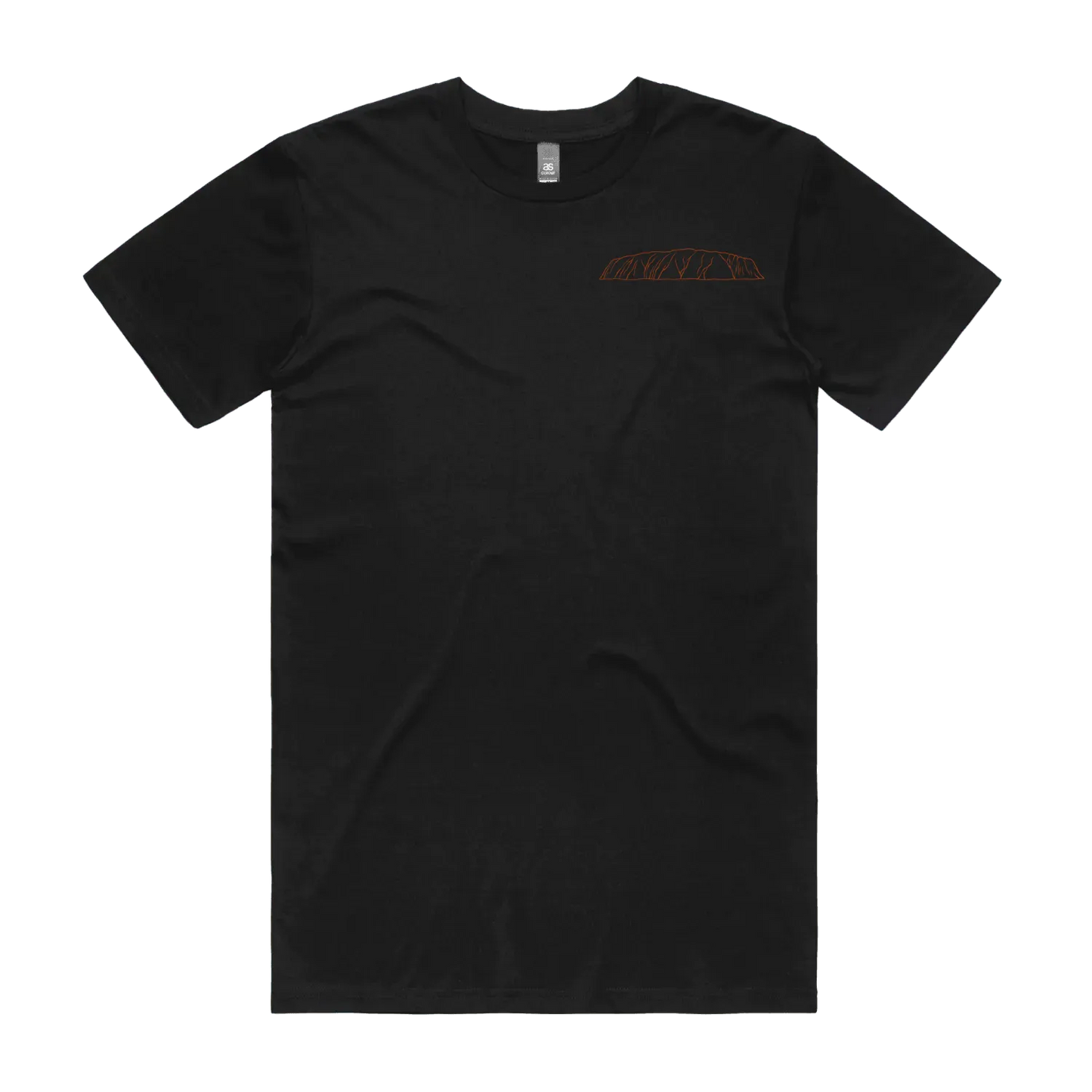 Black front flat lay